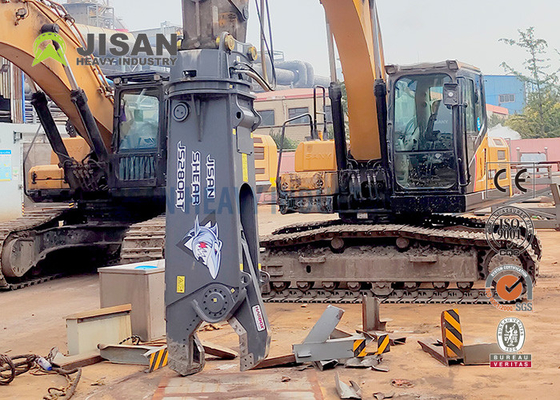 قطع المواد الخردة واستعادة مع Teyun Tycs450rt القطع الهيدروليكي للحفر في مواقع الهدم الصناعي