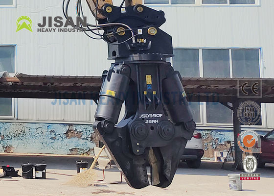 مقصات معدنية للحفارات JISAN مع محرك دوران هيدروليكي 360 درجة، قوة قوية ومتانة طويلة