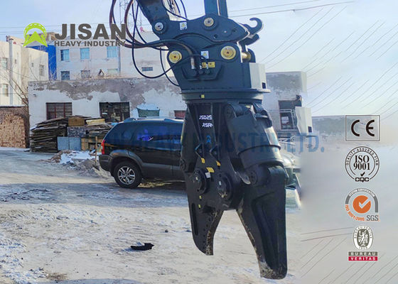 مقصات معدنية للحفارات JISAN مع محرك دوران هيدروليكي 360 درجة، قوة قوية ومتانة طويلة