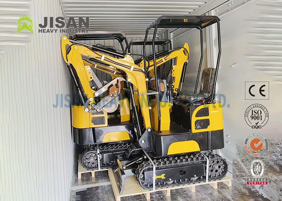 1t آلة حفر حديقة صغيرة بكرات الجنزير حفارات صغيرة هيدروليكية كاملة